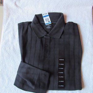 Alfani Men's Blue Long Sleeve Pull Over Shirt